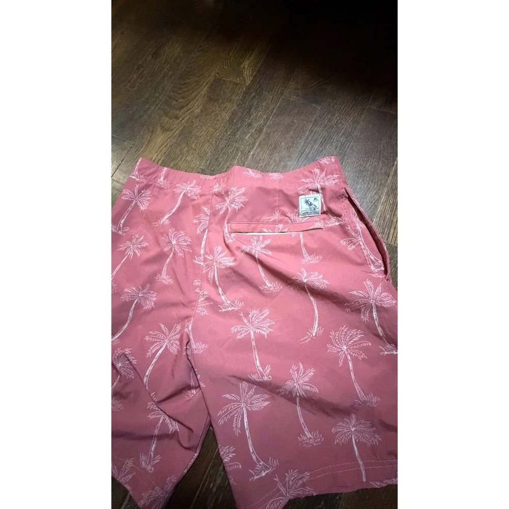 American Eagle Size Medium Swim Trunks Palm Trees Not Lined